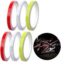 Reflektierendes Klebeband Sicherheit Zur Markierung 6 Rolle Reflektorband Klebeband ，Wetterfestes Reflektionsband ，Warnklebeband Reflektierend & Selbstklebend 3M * 50mm