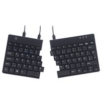 R-Go Split Break Ergonomische Tastatur - QWERTZ (DE) - schwarz - kabelgebunden - Mini - Verkabelt -