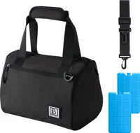 Brisby 4-lagige isolierte Kühltasche - Lunchtasche 10 Liter - Schwarz