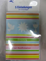 Einladungen - Einladungskarten Konfirmation * 5 Stck.
