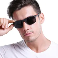 Sonnenbrille - Herren - Polarisiert - Stilvoller Schutz - Universal - Schwarze Nerdy-Brille -