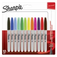 Marker Sharpie z cienką okrągłą końcówką F 12 pastelowych kolorów
