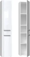 ADGO® Nel II Badezimmerschrank mit Langen Türen 31x174x30cm Praktischer Badregal