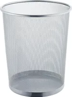 helit Papierkorb Mesh aus Drahtmetall 15 Liter silber pulverbeschichtet
