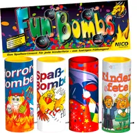 Tischfeuerwerk Fun Bombs, 4er-Beutel