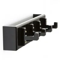 Homestyle4u 1043, Schlüsselhaken Wand, Schlüsselboard Schlüsselbrett Holz, Schwarz