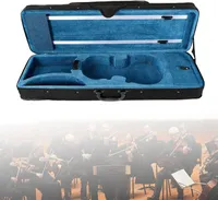 4/4 Softcase Geigenkoffer Violinenkoffer Geigenkasten Rucksacksystem mit 2 Verstellbar Gurt Violinetui für Geige Violine Schwarz Blau