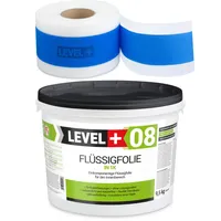 Hydroizolačná súprava Tekutá fólia 9,5 kg Tesniaca páska 5mb Sprcha v kúpeľni - LEVEL+ SET308