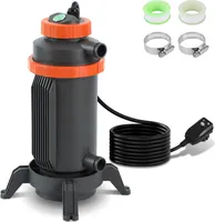Aopunly Poolheizung Schwimmbadheizung 3KW für Pools bis 15.000l Schwimmbad  35°C