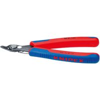 Knipex 786-1125 Elektr.-Super Knips 125mm Kopf brün., für Glasfaserk., rot/blau/schwarz