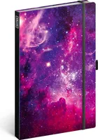 Zápisník Galaxie, linajkovaný, 13 × 21 cm Baagl