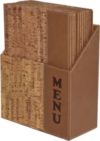 Securit Box s jídelními lístky DESIGN, korek (10 ks)