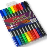 Oboustranné popisovače 10 barev