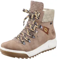 Rieker Damen Schnürboots Stiefeletten Warmfutter Y4731, Größe:38 EU, Farbe:Beige