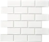 Keramikmosaik CG M07W 29,56x29,1 cm weiß