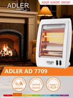 Heizstrahler Halogen infrarot Quarzheizstrahler 2 Heizstufen 400 und 800 Watt Kippschutzschalter