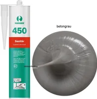 Ramsauer 450 Sanitär 1K Silikon Dichtstoff 310ml Kartusche betongrau