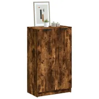 vidaXL Schuhschrank Räuchereiche 59x35x100 cm Holzwerkstoff