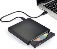 Externes CD-DVD-Laufwerk, USB 2.0 Slim Protable External CD-RW Drive DVD-RW Brenner Writer Player für Laptop Notebook PC Desktop Computer