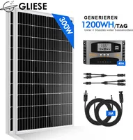 300W Wohnmobil-Solaranlage, Komplett-Set mit Hochleistungs Zellen