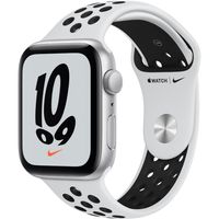 Apple Watch Nike SE Sportarmband 44 mm Aluminium GPS - Smartwatch - silber/pure platinum/schwarz