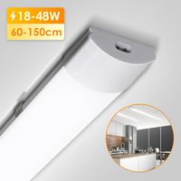 LED Feuchtraumleuchte Feuchtraumlampe Keller Garage Wannenleuchte 60/120/150 cm 