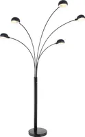 Globo Lighting Stehleuchte Metall schwarz, 5x E14
