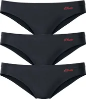 s.Oliver Bikinislip 3 er-Pack schwarz Größe 44/46 (XL)