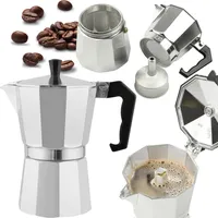 Classic Kaffeemaschine Kaffeekanne Für 9 Tassen Kaffee (450 Ml) Induktion Silber