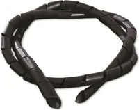 QUADRIOS Spiralschlauch, 2111C144, Schwarz, PE, 3 bis 25 mm, 10 m