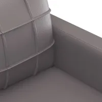 vidaXL 2-Sitzer-Sofa Grau 140 cm Kunstleder