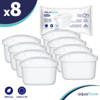 8x filtry wody AquaFloow Maxi do dzbanków Brita, Dafi, AquaPhor, Wessper - zamiennik Brita Maxtra Plus, +, PRO