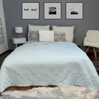 HOMELEVEL Tagesdecke Bett & Sofaüberwurf Bettüberwurf Sofa Tages Decken Betthusse XXL Decke Überwurf (220cm x 240cm, Ecru/Beige gemustert)