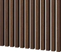MEBANO. 12 Stück Holzstruktur Wandpaneele 240 x 3 cm, Walnuss, Wanddeko Lamellen aus MDF, Wandverkleidung, Paneele Wand Wohnzimmer, Holzpaneele für Wand & Decke