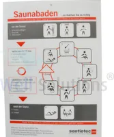 Sauna Baderegeltafel | Saunaregeln