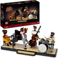 LEGO Ideas Jazz-Quartett, Set für Erwachsene, Geschenk für Musikliebhaber mit Band Figuren und Klavier, Kontrabass, Trompete & Schlagzeug 21334