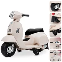 Vespa Electric Scooter od 18m, elektrické vozidlo, dětské vozidlo Scooter Ecru