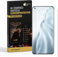 2x 9H Panzerglas für Xiaomi Mi 11 FULL CURVED Displayschutz Schutzglas Panzerfolie Schutzfolie Displayglas Hartglas echtes Tempered Sicherheitsglas Glasfolie