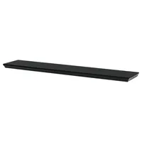 Wandregal 120 cm, MDF, schwarz