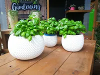 Prosperplast Splofy Bowl 23.9x23.9x16.1 Cm Blumentopf Weiß  Weiß One Size