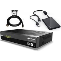 Sky Vision UHD Sat Receiver UHD 3000 mit externer Festplatte 1TB