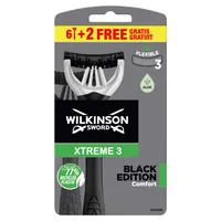 Wilkinson Sword Xtreme 3 Black Edition jednorazowa maszynka do golenia 6 szt