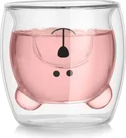 250ml Kaffeetasse Bärentasse, Kreative Milchbecher Tee Whisky Glas Tasse Geschenk Tassen, Tasse Geschenke für Valentinstag Geburtstagsgeschenk und Büro Tasse