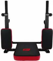 Hop-Sport Dipper Dip Barren Dip Station mit ausziehbaren Haltegriffen Bauchmuskeltrainer zur Wandbefestigung HS-1003K