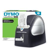 DYMO LabelWriter 450 Duo Etikettendrucker | Professioneller 300 dpi. Thermodirekt Etikettiergerät | Drucken Sie LW und D1 Etiketten