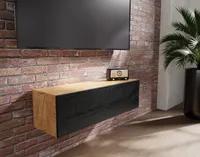Platan Room Lowboard, Fernsehschrank 105 cm breit Hängend oder Stehend in Hochglanz