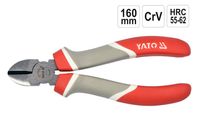 Kraft- Seitenschneider Kabelschneider 160 mm CR-V Stahl PVC-beschichtete Griffe Hochwertiger Drahtschneider, Länge:160mm