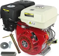 Motor Benzin Benzinmotor 9 PS 270 ccm OHV Kartmotor Standmotor 4-Takt Industriemotor 25mm Welle Motor für Rüttelplatte, Stromaggregat
