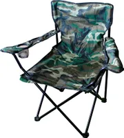 Anglersessel Campingstuhl mit Getränkehalter und Tasche Camouflage