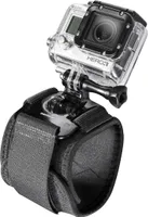 Mantona popruh na ruku s polstrováním a držákem GoPro (vhodný pro GoPro Hero 11 10 9 8 7 6 5 4 3+, Session a další kompatibilní akční kamery, bezpečné uchycení a snadné ovládání)
